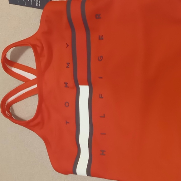 Tommy Hilfiger Swimsuit  Red new with tags size 7 - Picture 3 of 5